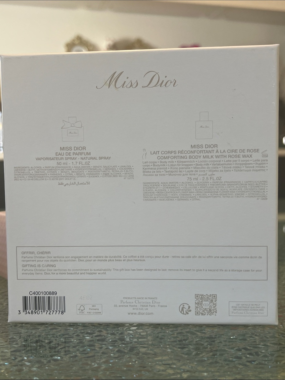 Dior Miss Dior Gift Set in Pink and Gold Accents - Picture 4 of 4